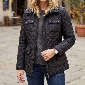MARC NEW YORK Andrew Marc Black Diamond Quilted Puffer Jacket Quite Luxury Chic